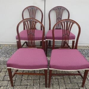 Set of 4 mahogany georgian dining chairs circa 1790 dining chairs Antique Chairs