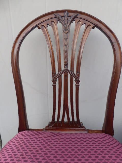 Set of 4 mahogany georgian dining chairs circa 1790 dining chairs Antique Chairs 5