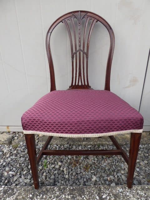 Set of 4 mahogany georgian dining chairs circa 1790 dining chairs Antique Chairs 6