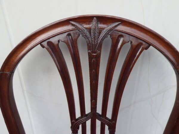 Set of 4 mahogany georgian dining chairs circa 1790 - Image 5