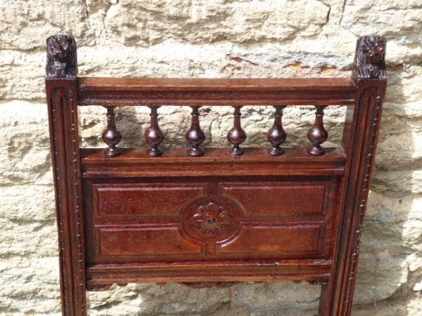 Set of 8 oak dining chairs circa 1880 - Image 3