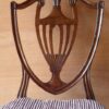 Set of 6 mahogany shield back dining chairs circa 1790 - Image 3