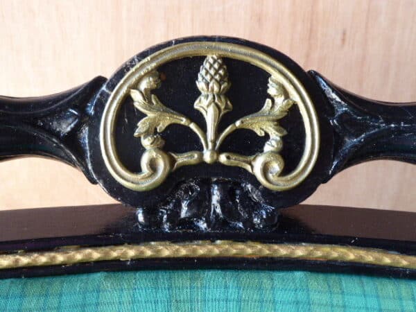 Set of 4 rare Regency ebonised chairs - Image 10