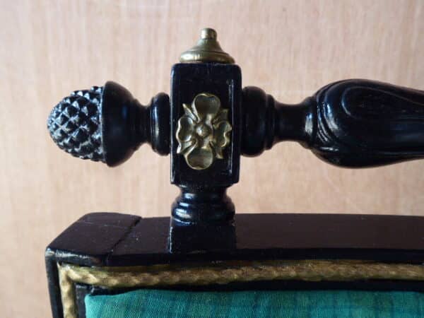 Set of 4 rare Regency ebonised chairs - Image 11