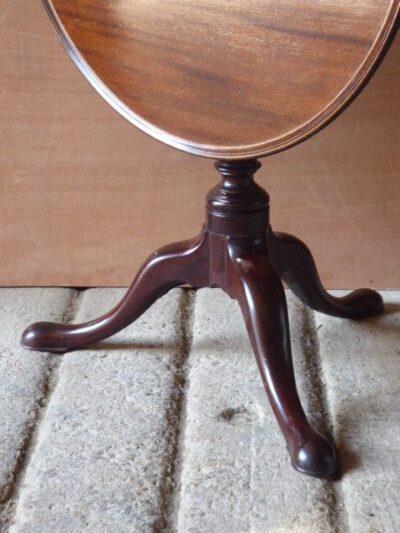 Mahogany dish top tilting tripod table circa 1750 dishtop Antique Tables 5