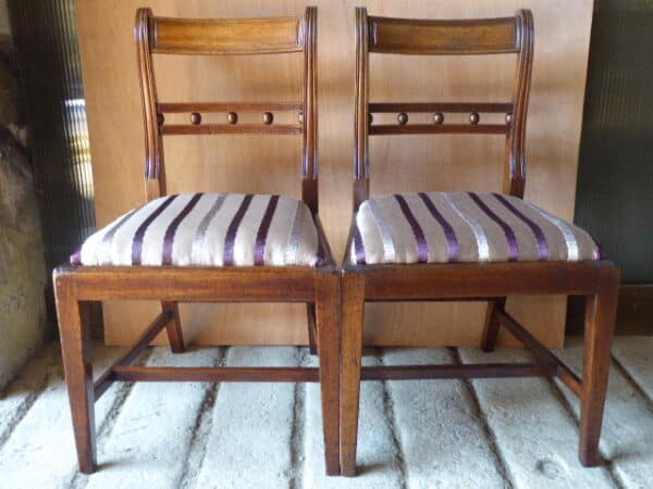 Pair of Georgian mahogany dining chairs dining chairs Antique Chairs 3