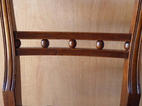 Pair of Georgian mahogany dining chairs - Image 4