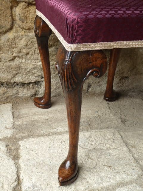 19th century walnut stool stool Antique Stools 6