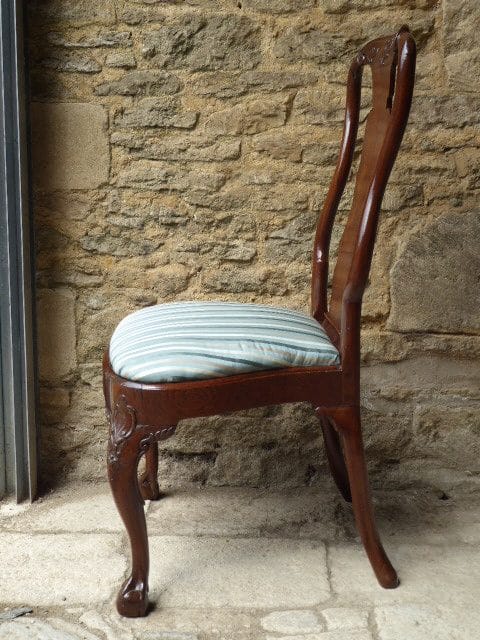 Red walnut side chair early 18th century chair Antique Chairs 7
