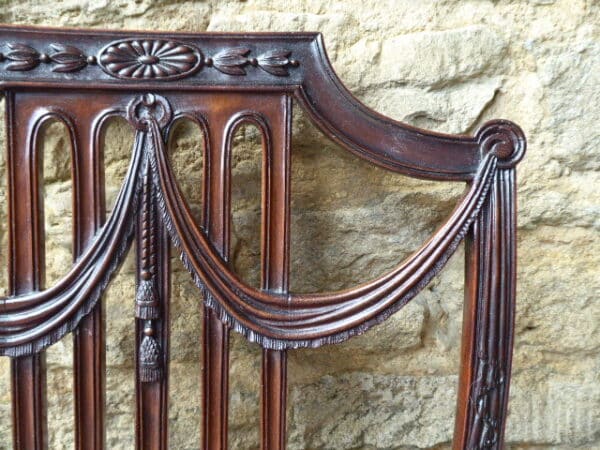 Mahogany show chair - 19th century