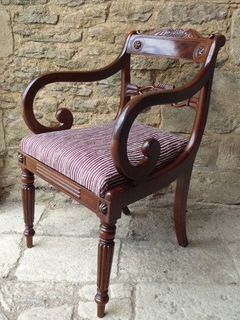 Mahogany Gillows style carver and chair circa 1825 chairs Antique Chairs 5
