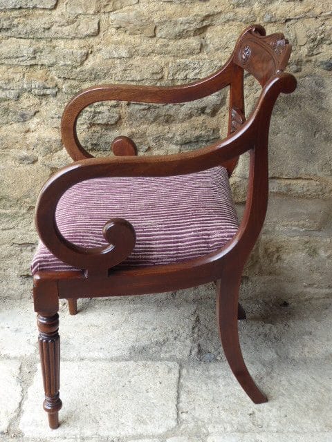 Mahogany Gillows style carver and chair circa 1825 chairs Antique Chairs 6