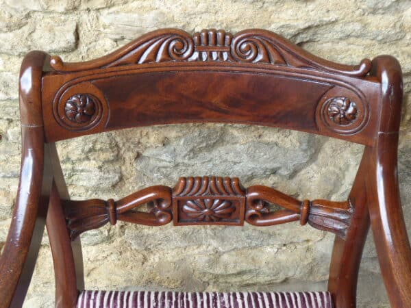 Mahogany Gillows style carver and chair circa 1825 chairs Antique Chairs 7