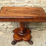 Rosewood card table circa 1830 card table Antique Tables