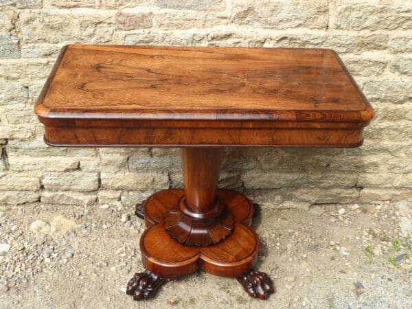 Rosewood card table circa 1830 card table Antique Tables 3