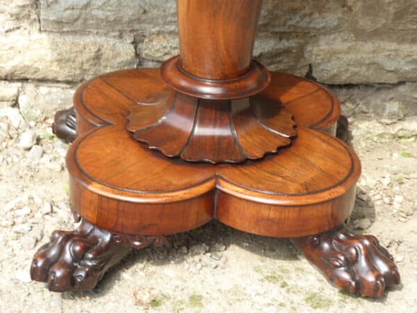 Rosewood card table circa 1830 - Image 2
