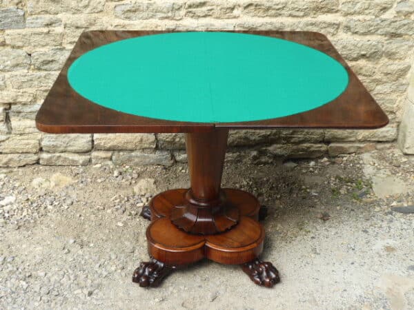 Rosewood card table circa 1830 card table Antique Tables 7