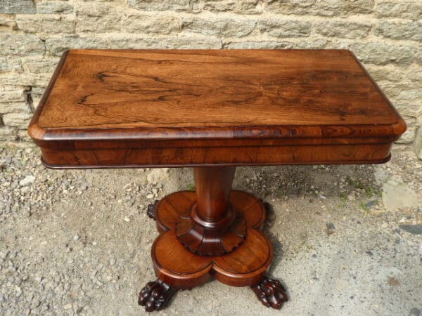 Rosewood card table circa 1830 card table Antique Tables 9