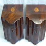 Pair of Georgian mahogany knife boxes Georgian Antique Boxes