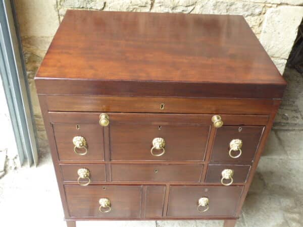 Mahogany officers campaign chest circa 1780 campaign chest Antique Chests 4