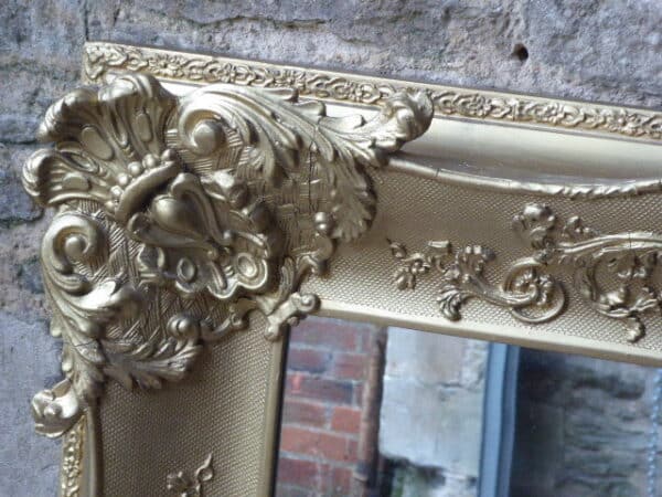 Large decorative Victorian mirror - Image 3