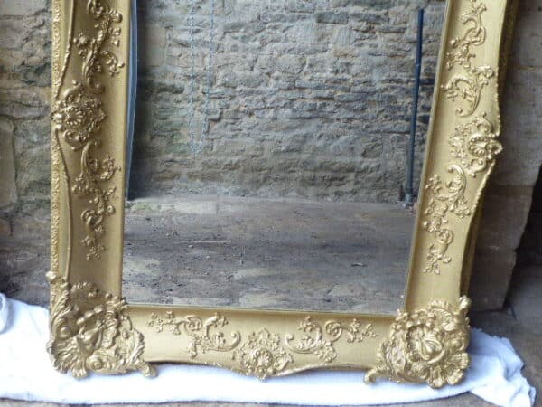 Large decorative Victorian mirror - Image 5