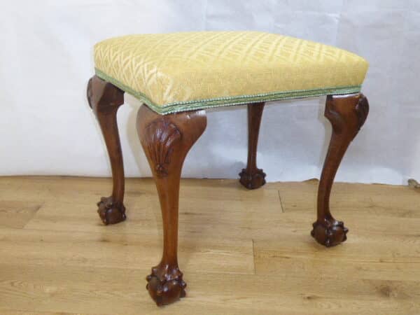 Walnut stool circa 1880