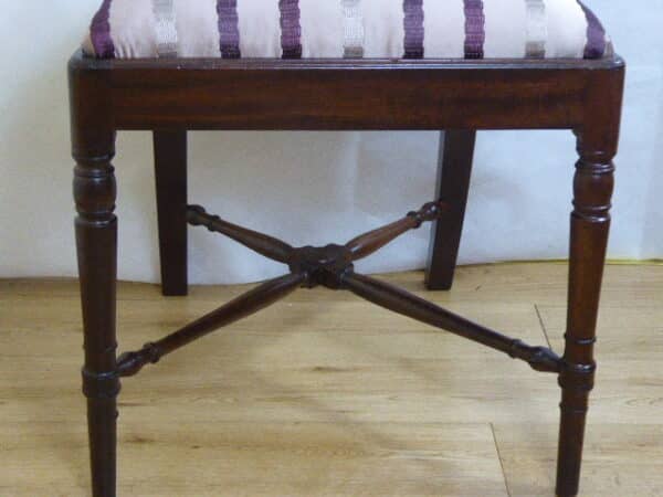 Set of 6 Georgian mahogany dining chairs - Image 6