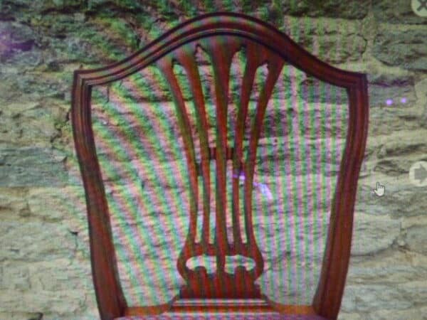 Set of 3 Victorian walnut dining chairs - Image 5
