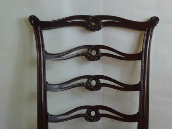 Georgian mahogany ladderback chair circa 1790 - Image 8
