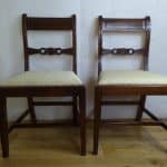 Pair of Georgian mahogany dining chairs circa 1780 dining chairs Antique Chairs