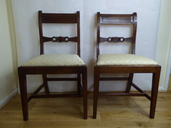 Pair of Georgian mahogany dining chairs circa 1780 dining chairs Antique Chairs 3