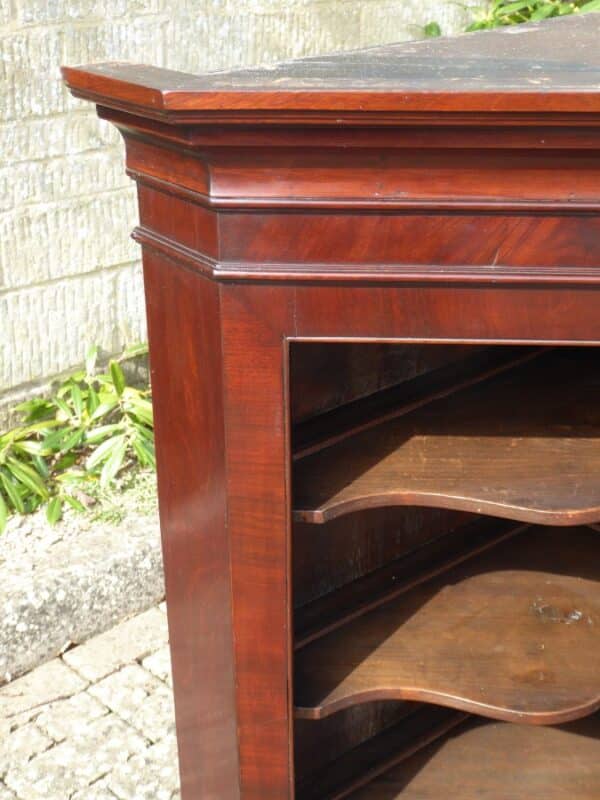 Georgian mahogany hanging corner cupboard circa 1800 - Image 4
