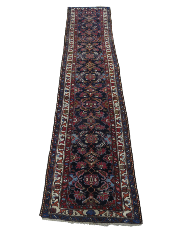 HAMADAN 412cm x 95cm Handmade Antique Rugs 3