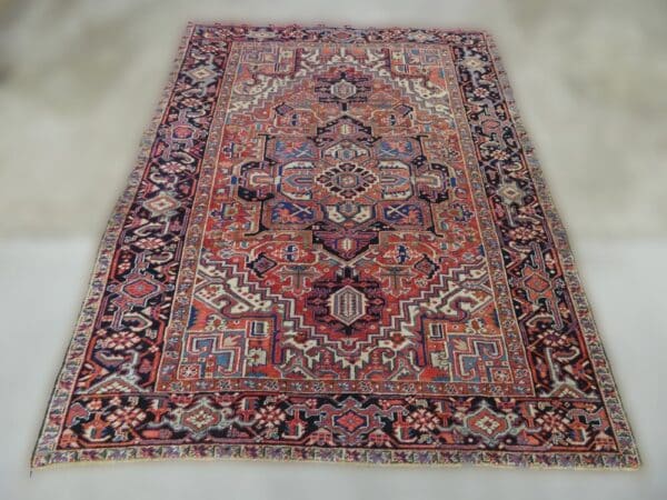 HERIZ 243cm x 200cm Persian Antique Rugs 3