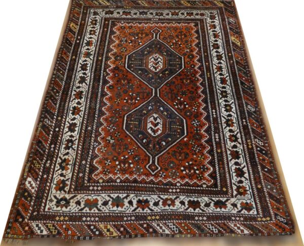 SHIRAZ 200cm x 162cm Antique Antique Rugs 3