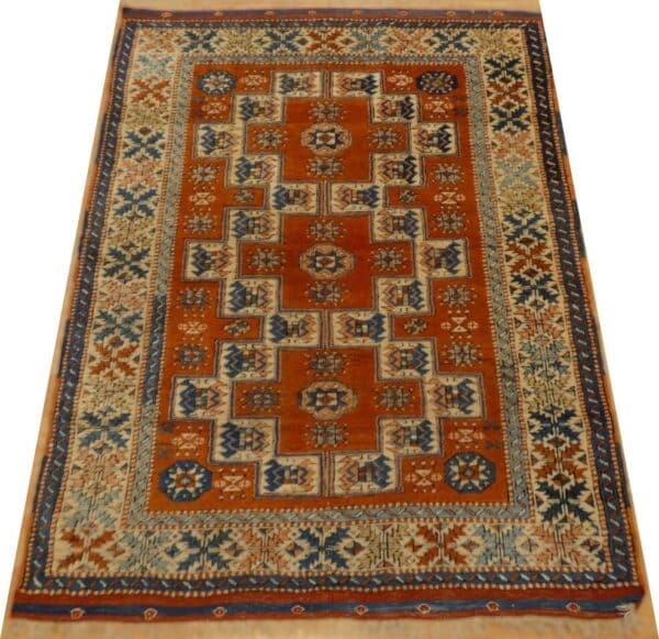 BERGAMA 157cm x 121cm Handmade Antique Rugs 3