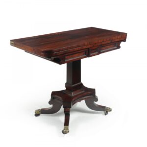 Regency Rosewood English Card Table c1810 Antique Tables