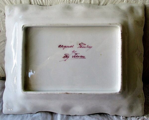 English Porcelain “Rose Bouquet” Pin Tray / Dish ~ Reginald Johnson dish Vintage 4