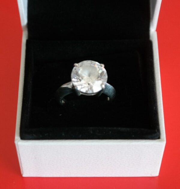 A Beautiful 925 Silver Solitaire Dress Ring – Ideal Present / Boxed / Jewellery Cocktail Rings Antique Jewellery 7