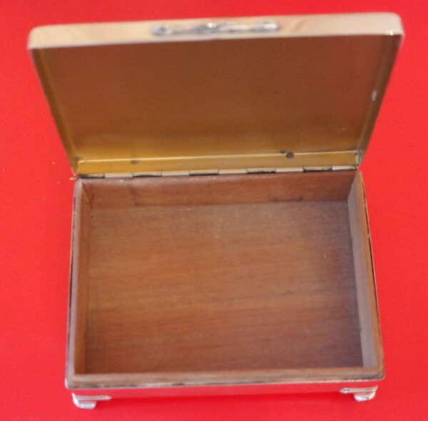 SALE – A Heavy Quality ARISTOCRAT E. P. N. S. Cigarette – Card – Jewellery Box – Ideal Gift / Present Antique Silver Antique Silver 4