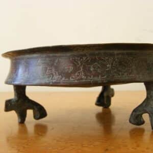 SOLD: Rare 12th century bronze lion footed incense tray Islamic period Persia Incense Antiquities