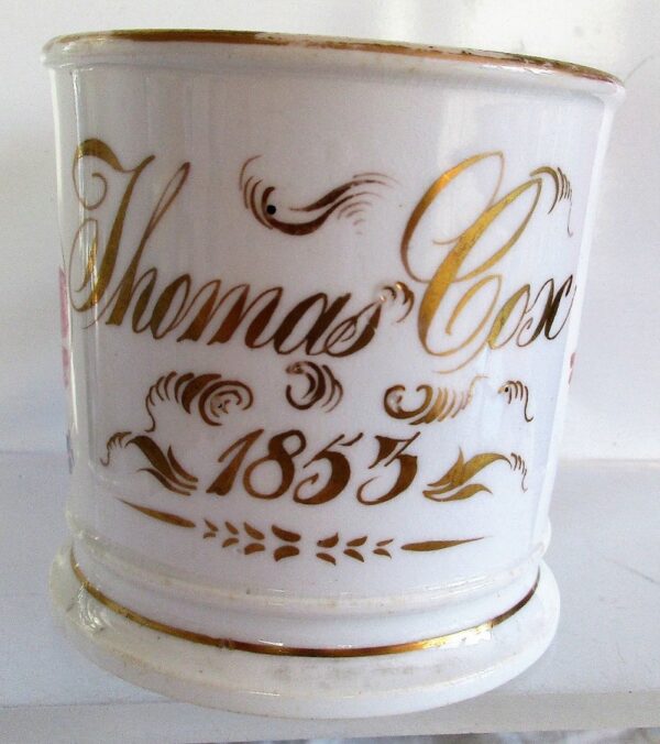 Antique English Victorian Porcelain Christening Mug ~ Thomas Cox Antique Antique Ceramics 4