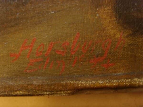 John Horsburgh Large 19thc Oil Portrait Painting Of Lady Dunbar Of Mochrum Antique Art - Image 5