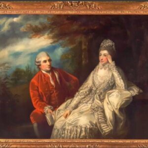 Sir Joshua Reynolds David & Eva Maria Garrick 18thc Antique Oil Portrait Painting Antique Art