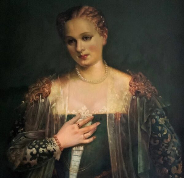 Oil Portrait Painting Wealthy European Noble Lady - Image 7