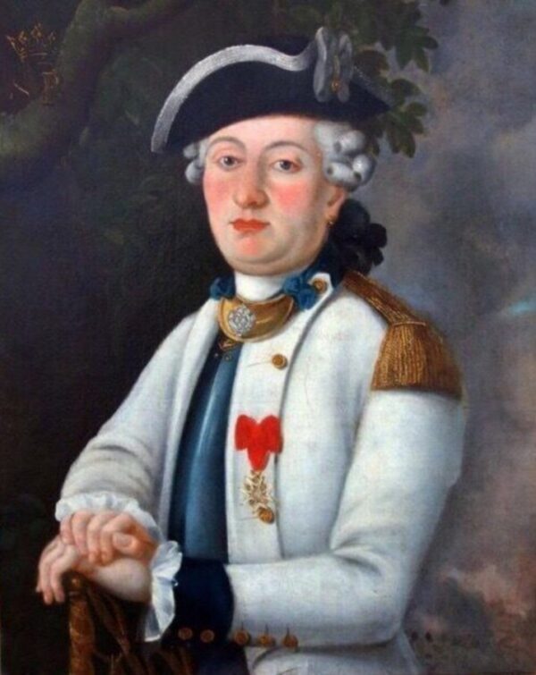 18thc Portrait Painting French Naval Officer Wearing Order Of St.Louis Antique Art 4