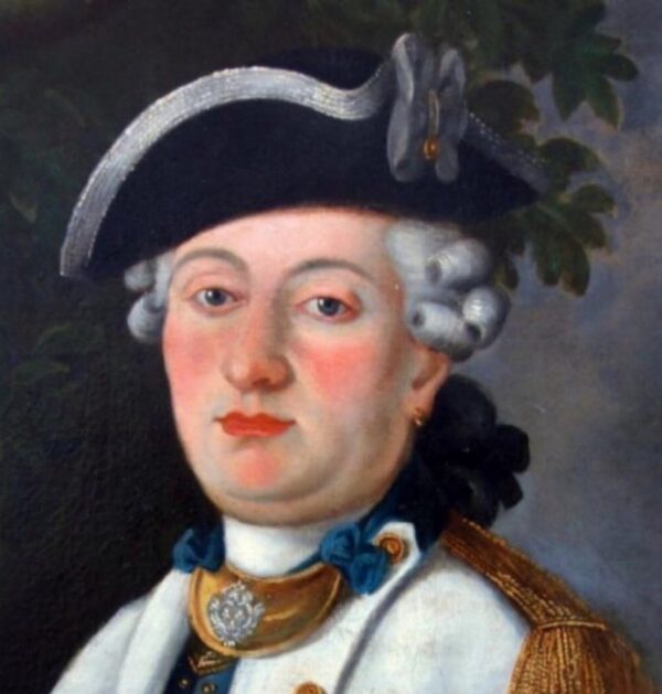 18thc Portrait Painting French Naval Officer Wearing Order Of St.Louis Antique Art 6