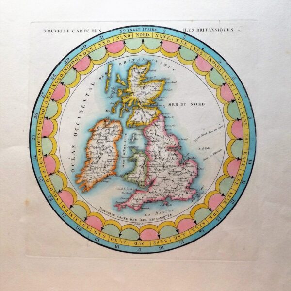 Rare depiction of Great Britain. antique maps Antique Maps 3