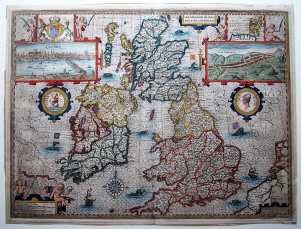 Speed map of Great Britain antique maps Antique Maps 3